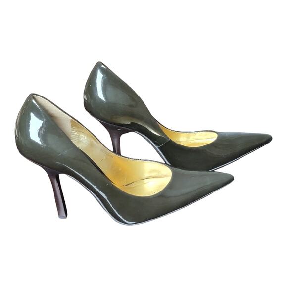 Cathy Jean 4" Stelletto Heels, Patent Leather Closed Pointy Toe Pumps Size 7 - Picture 2 of 13
